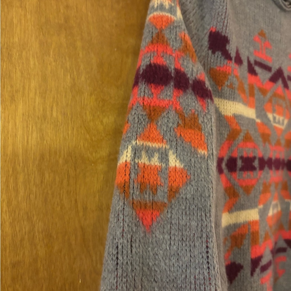 We The Free, Free People Gray and Pink Patterned Cardigan - Picture 6 of 12